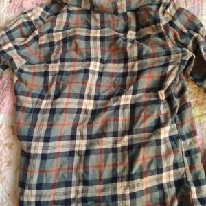 Blue and white flannel